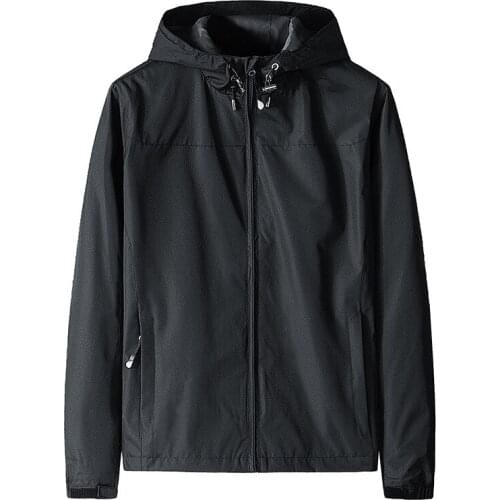 Mens Jacket with Hood Water Resistance Sport Coat for Men Winter and Autumn