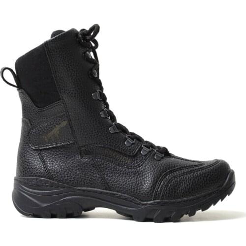 Chekich Boots for Men Black Artificial Leather Lace-Up Winter Fashion Warm Snow Plus Size Ankle Footwear High Quality Military Shoes Tactical Trekking Camping Outdoor CH051