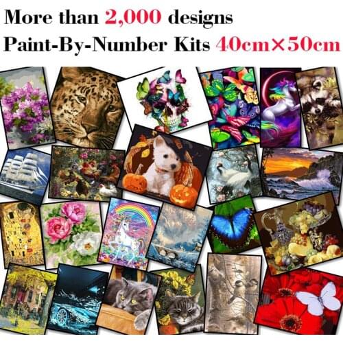 Mileelife Paintting By Numbers for Kids Adults DIY Beginner Oil Painting Kit Home Decoration
