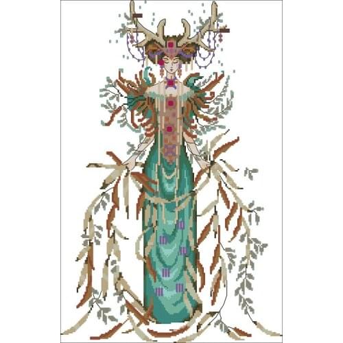 Cross stitch kits genuine long-staple cotton from Egypt with needle- kit MD-164 Dryad Cathedral