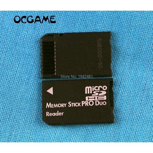 OCGAME 20pcs/lot SDHC TF to MS Pro Duo Card Adapter Converter Memory Stick Pro Duo Reader For PSP 1000 2000 3000