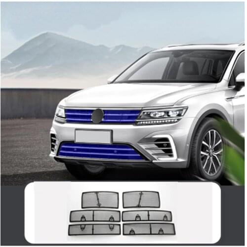 Car Stainless Insect Screening Mesh Front Grille Net Insert Net For Volkswagen VW Tiguan 2017-2020 Accessories