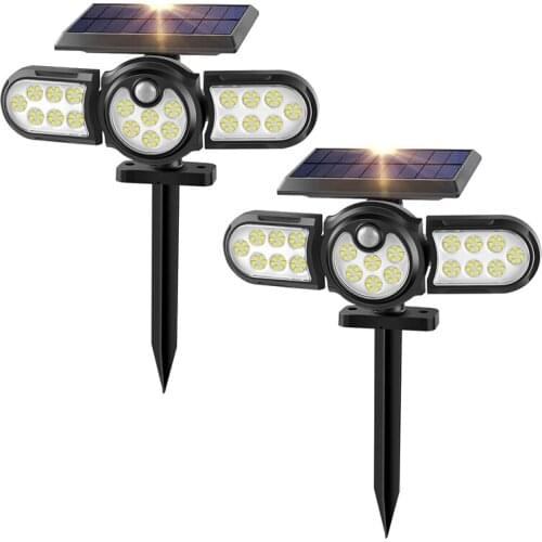 Solar Spot Lights Outdoor Solar Lights Outdoor Solar Powered Wall Lights IP65 Waterproof Spotlights For Porch Garage