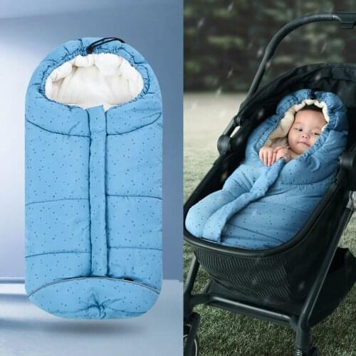 Baby Stroller Footmuff Winter Baby Sleeping Bags Newborn Envelope in Home Warm Infant Sleepsacks for Pushchair
