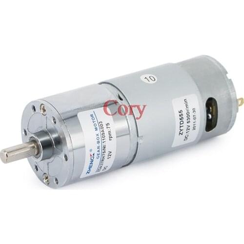 1PC 12V 24V 6mm Dia Shaft High Torque Gearmotor 2 Pins Magnetic Gearbox DC Gear Motor 30RPM 40RPM 60RPM 75RPM 100RPM 200RPM 300