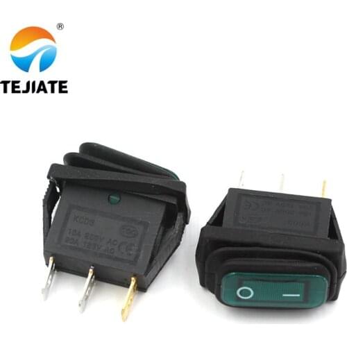 1PCS Toggle Switch KCD3 Ship-type Rocker Switch 3 Feet 2 Gear Waterproof Boat Shaped High Current Power Microswitch Electronic