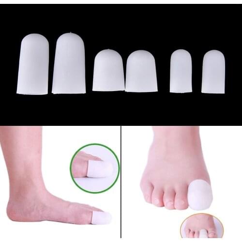 10Pcs Silicone Gel Tube Bandage Finger & Toe Protectors Foot Feet Pain Relief Guard for Feet Care insoles Feet Care Tool 3Sizes