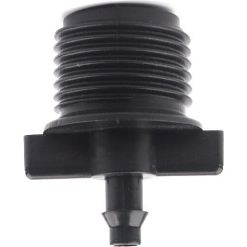 100pcs 1/2'' Male Connectors To 4/7mm Garden Hose Barbed Connector Gardening Farm Irrigation System Pipe Joints Tube Fittings