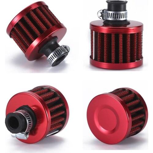 12MM Car air filter High flow Cold air intake filter Washable reusable Metal Mushroom air filter filtration Car Universal Kits