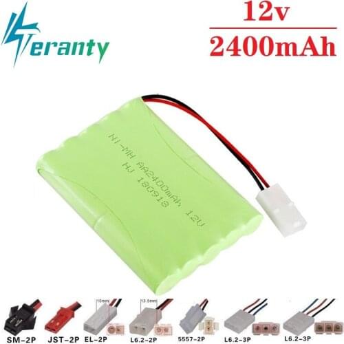 2400mah 12v Rechargeable Battery For Rc toys Cars Tanks Robots Gun NiMH Battery AA 9.6v 700mah Batteries Pack For Rc Boat 1PCS