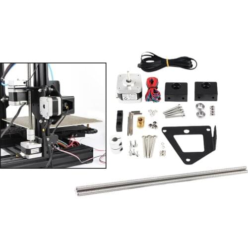 3D Printer Aluminum Dual Z axis Upgrade Kit Z Tension Pulley Set For Ender-3 Pro Ender3 3S 3pro Single Motor Dual Z-axis