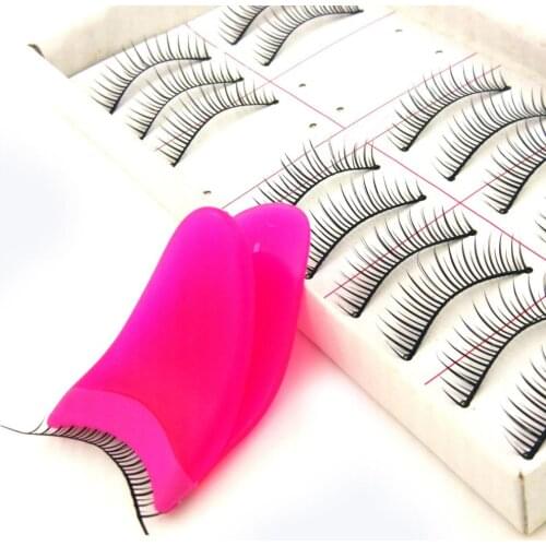 40# New Professional Soft Rubber False Eyelashes Curler Applicator Forceps Makeup Cosmetic Tool Eyelashes Curler