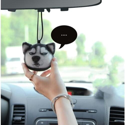 Car Pendant Creative Cute Cat Husky Pendant Rearview Mirror Pendant Car Interior Decoration For Girls Car Interior Accessories