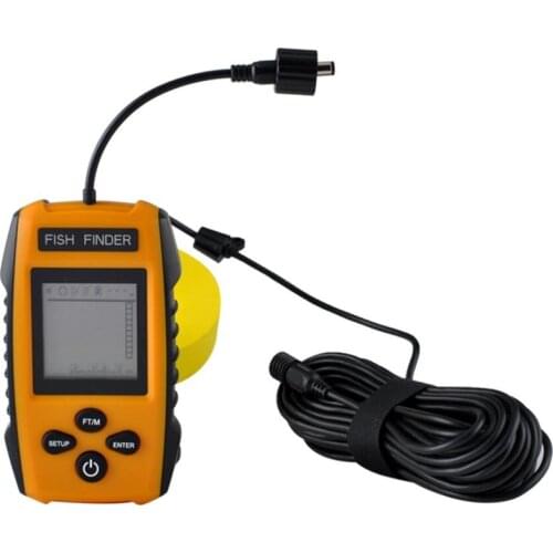 Portable Fish Finder Echo Sounder 100M Sonar LCD Echo Sounders Fishfinder Echo Sounder for Fishing