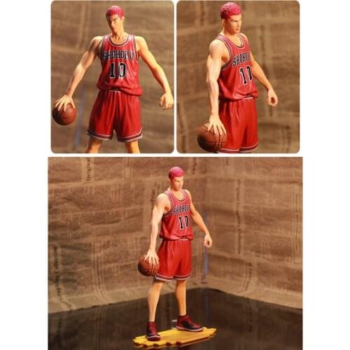 28cm BOXED Slam Dunk Shohoku Sakuragi Hanamichi No. 10 PVC Action Figures Basketball Collectibles Gift
