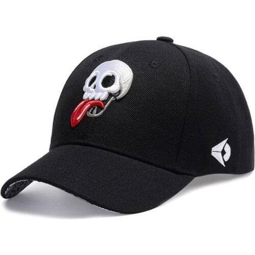 Brand Design Baseball Cap Men Funny Skull Embroidery Cap Men Hip Hop Caps Embroidered Logo Summer Sun Hat Trucker Hats for Women