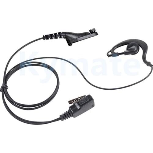 Earpiece With Mic for Moto Radio XIR P8268 Black Ear XPR7580 DP3401, DP3600 DGP4150, DGP5050 APX3000, APX6000 DGP6150+, DGP8050