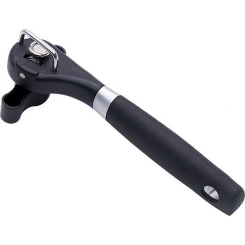 Stainless Steel Can Opener Side Cut Jar Professional Manual Opener ABS Handle Safety Portable Can Opener Home Kitchen Supplies