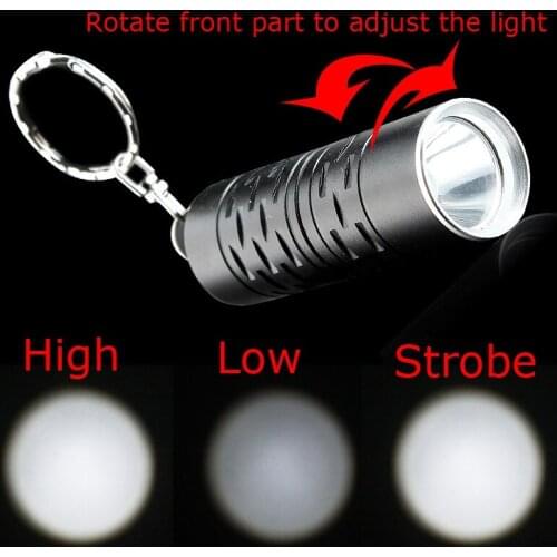 2021 New Bike Light Hot Ultra Mini 2000lm Xm-l T6 Led 3-mode Keychain Flashlight Torch Mini Linterna Прочный Мини-фонарик