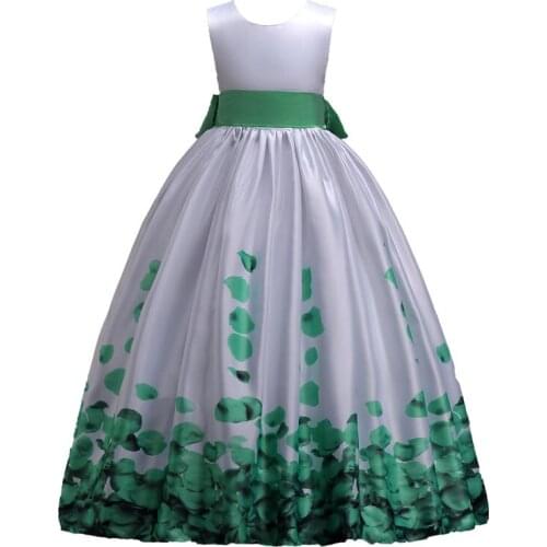 Dresses for Girls Summer Floral Clothes Princess Dresses Infant Vestdio Children Flower Dress 4-10 -12 Years Girls Kids Dresses
