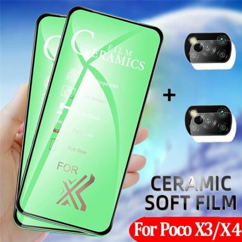 HD Soft Film For Xiaomi Poco X 3 NFC Ceramic Screen Protector Pocophone X3 Pro Protective Glass Poko Poxo Little M3 Poco X3 Film