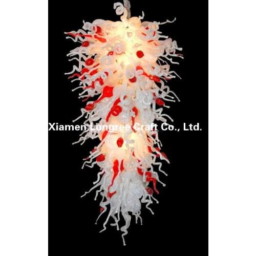 Modern hand blown galss crystal chandelier light for hotel decoration