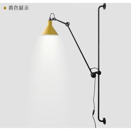 Modern Nordic Adjustable Swing Long Arm LED Wall Lamp for Bedroom Living Dining Room Bedside Loft Hall Desk Reading Indoor Light