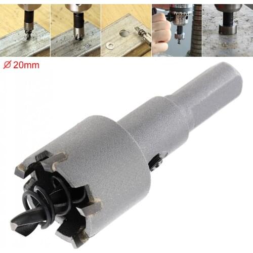 20MM Carbide Cutter Head HSS Drill Set Hole for Stainless Steel Metal Alloy Cutter