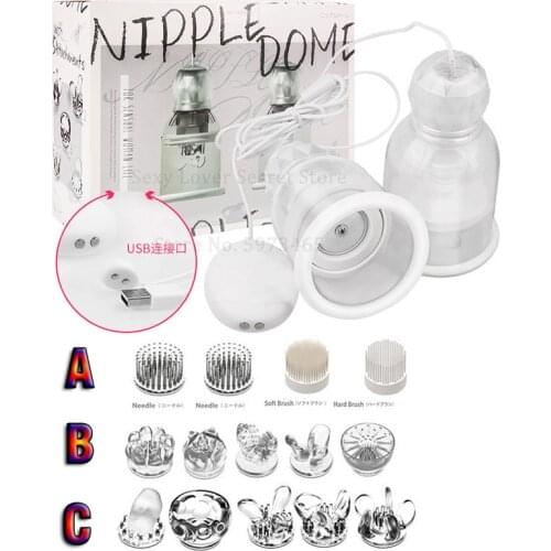 10 Modes Rotating Nipple Stimulation Licking Vibrator Breast Enlargement Masturbator Nipple Chest Massage Sex Toys for Women
