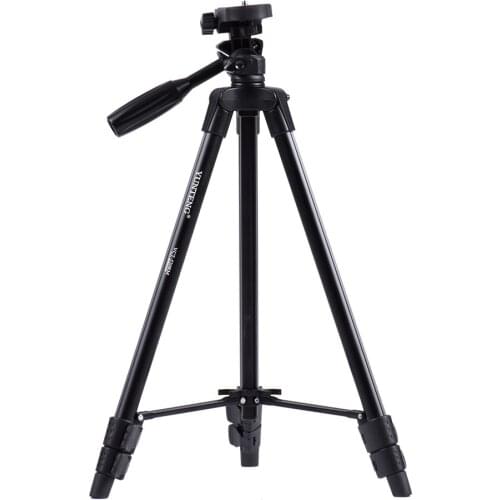 YUNTENG VCT-520RM Portable Camera Tripod Aluminum Alloy Tripod with Universal Smartphone Mount for ILDC Digital Camera CD50