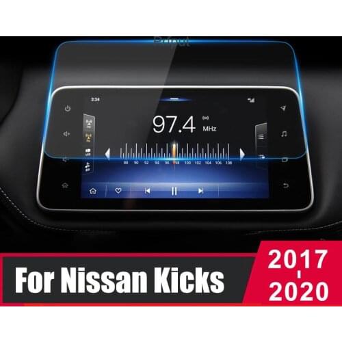 For Nissan Kicks 2017 2018 2019 2020 Tempered Glass Car Navigation Screen Protector LCD Touch Display Screen film Anti Scratch