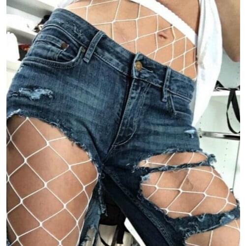 Women Sexy Fishnet Stocking Hollow Out Rhinestone High Elastic Pantyhose Solid Ultra-thin Elastic Club Mesh Tights One Size