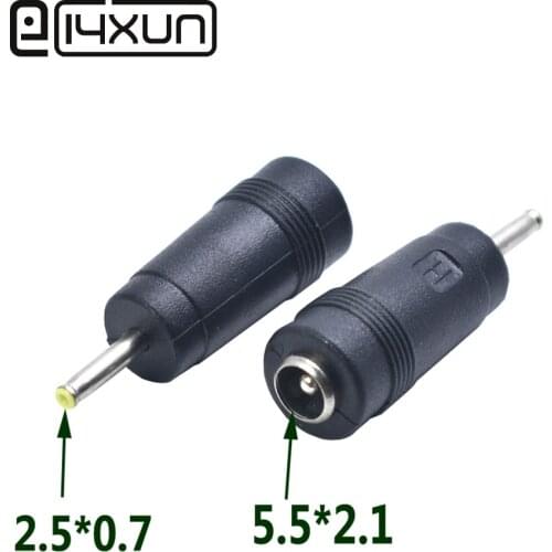 1 PCS 5.5 x 2.1 mm female to 2.5 x 0.7 mm male DC Power Connector Adapter Converter 5.5*2.1 to 2.5*0.7 mm for Tablet computer
