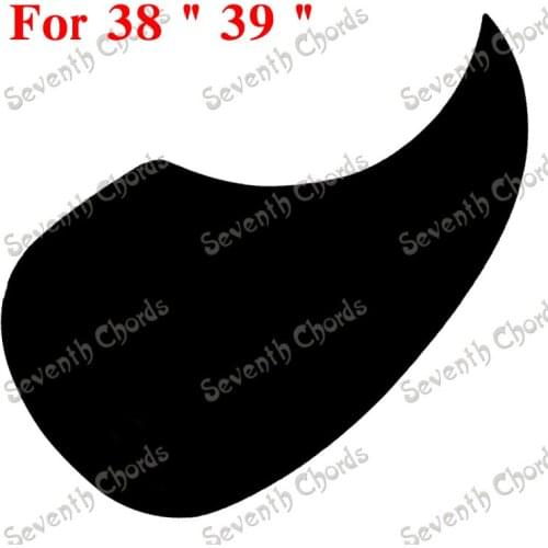 2 Pcs Small Comma Shape Black 38 " 39 " Folk Acoustic Guitar Pickguard Pick Guard Anti-scratch Plate