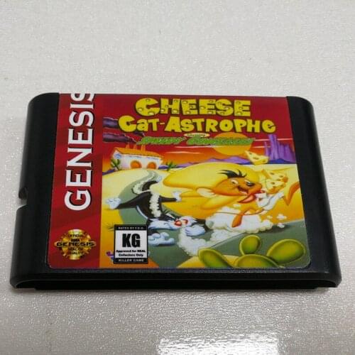 Cheese Cat Astrophe Starring Speedy Gonzales 16 Bit MD Game Card Sega Mega Drive Genesis