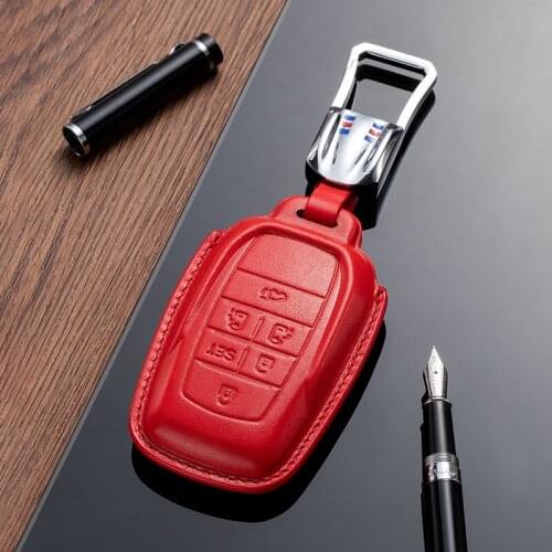 Genuine Leather Car Remote Key Case Cover For Toyota Alphard VELLFIRE PREVIA