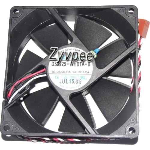 Case Fan 9225 DS9225-12HBTA-B 12V 0.75A 3 Wires 3 Pins 9CM DATECH Cooling