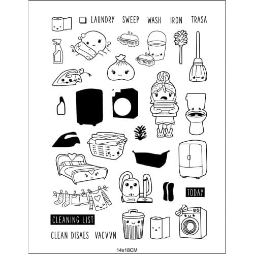 Girl stamp Clear Stamp for Scrapbooking Transparent Silicone Rubber DIY Photo Album Decor 811