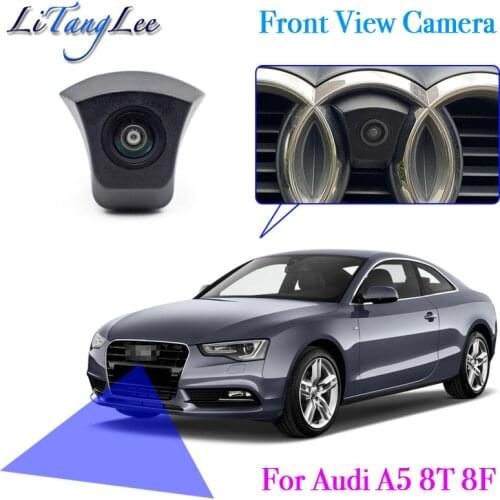 For Audi A5 8T 8F 2007~2016 Car LOGO Front View Camera Night Vision HD Waterproof Wide Angle Blind Spot Area Parking Camera
