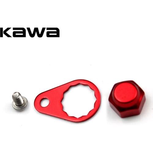 KAWA Crank Nut and Screw and Plate for fishing reel, Left Handle and Right hand Screw Cap for Daiwa ABU Reel