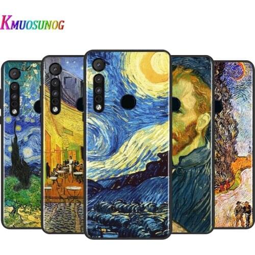 Van Gogh Oil Painting Illustration For Motorola G9 G8 G Stylus Power One Fusion Hyper Edge E7 E6 5G Plus Play Lite Phone Case