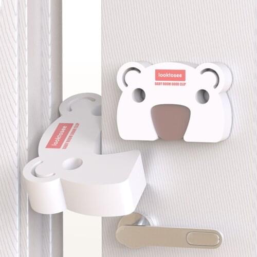 2pc Baby Safety Stop Door Cartoon Clip Anti-Clamp Hand Finger Pinch Guard Lock Jammer Stopper Kids Lock Protector TSLM1