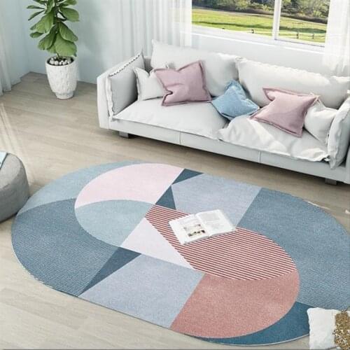 Living Room Oval Nordic Rug Modern Rug Bedroom Sofa Coffee Table Floor Mat Study Floor Mat Closet Short Area Floor Mat S