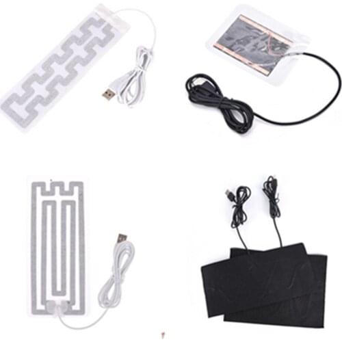 USB Heated Jacket Coat Vest Accessories Carbon Fiber Heated Pads Warm Back Neck Fast-Heating