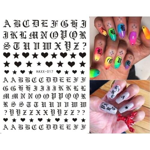 Fashion Patterns! Nails Art Manicure Back Glue Decal Decorations Design Nail Sticker For Nails Tips Beauty