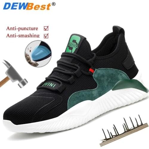 Men Boots Steel Toe Work Safety Boot Anti-smashing Puncture Safety Shoes For Casual Sneaker Men Shoes Army Boots Work Shoes