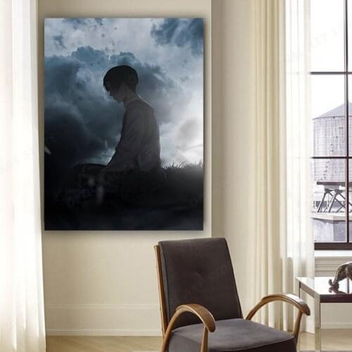 Canvas Prints Poster Attack on Titan Japanese Cartoon Wall Art Painting Living Room Pictures Home Decor Cuadros Modular