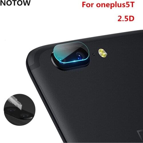 NOTOW 7.5H 2.5D flexible Rear Transparent Back Camera Lens Tempered Glass Film Protector Case For oneplus5/ 5T