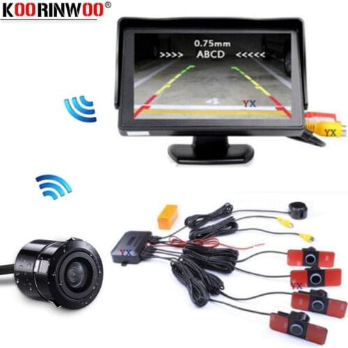 Koorinwoo Original Motion Sensor LCD Monitor Parktronic Arduino Car Parking Sensor Alarm Volume Car Rear view Camera Assistance