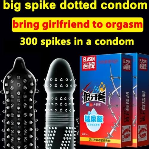 Orgasm Balls Condom Thailand Natural Latex Rubber Big Dotted Condoms For Men Long Sex Toys Couples Contraception Penis Sleeve